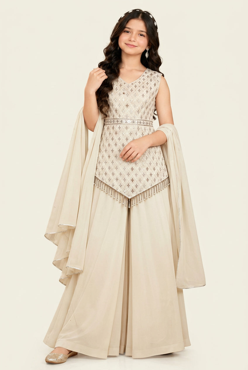 Girls’ Star-Embellished Palazzo outfit