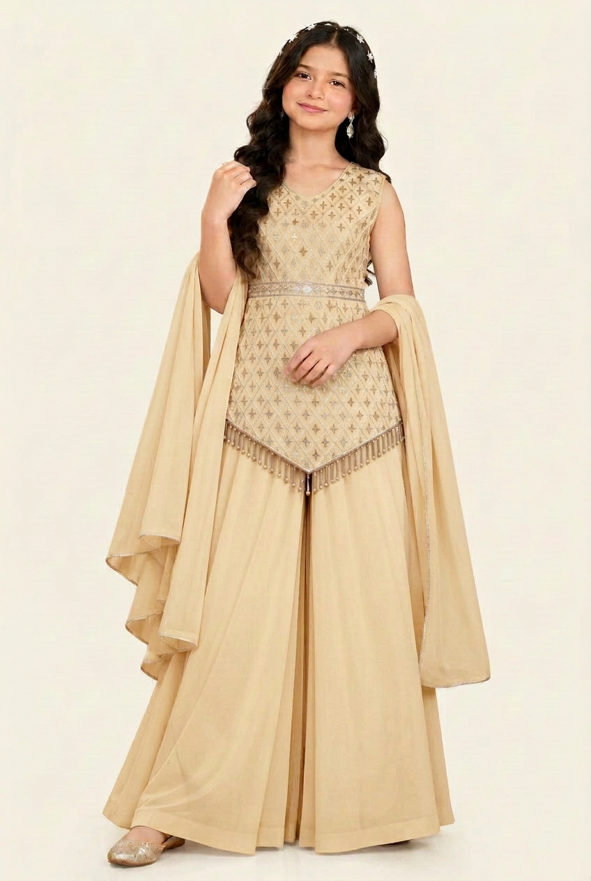 Girls’ Star-Embellished Palazzo outfit