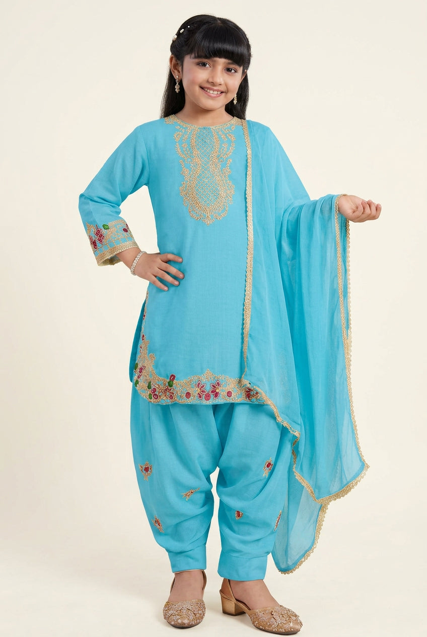 Girl Georgette Kurta Salwar