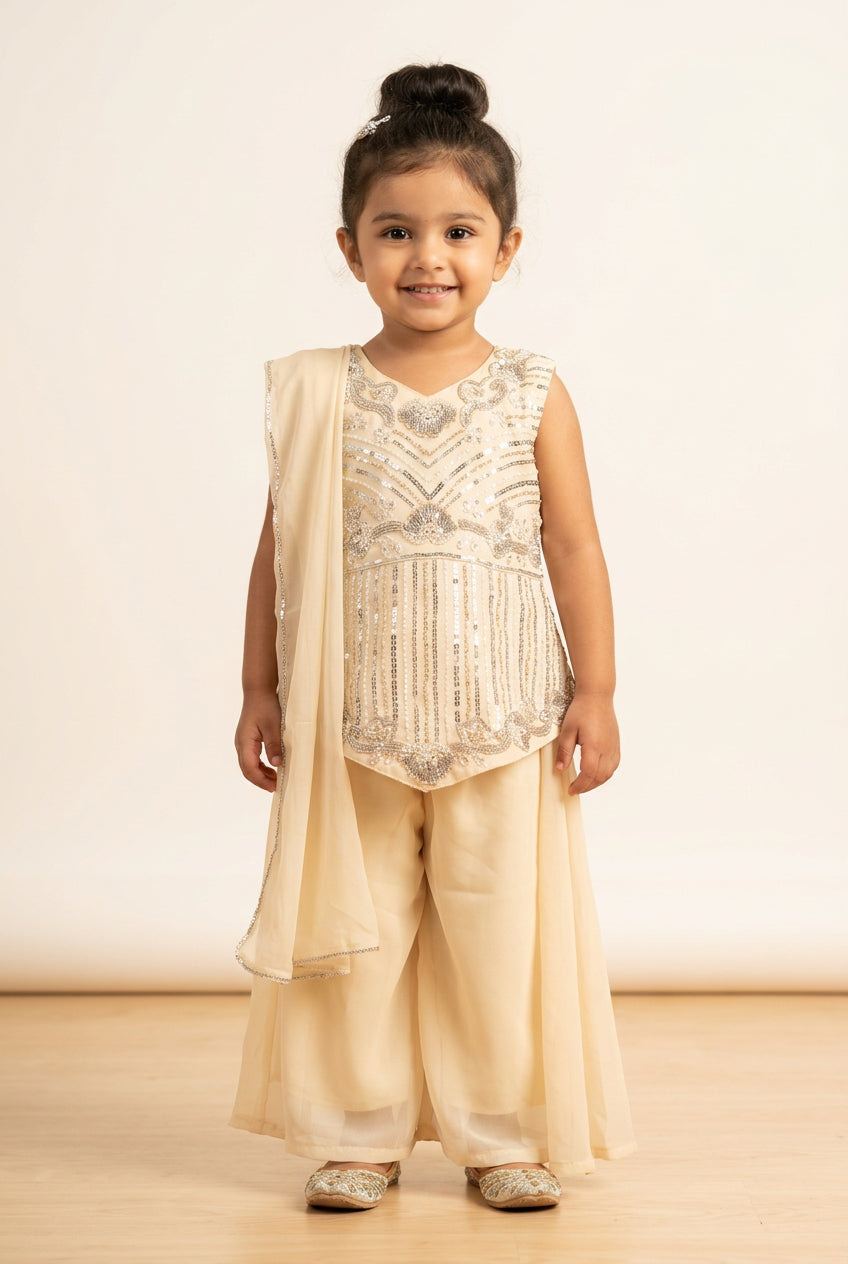 Girls’ Sequence Palazzo Outfit