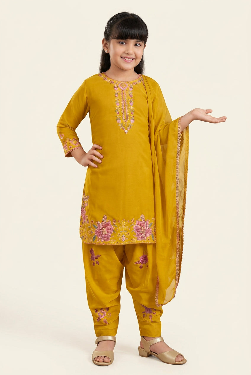 Girl Georgette Kurta Salwar