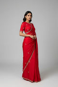 Organza Saree-Gold Sequin