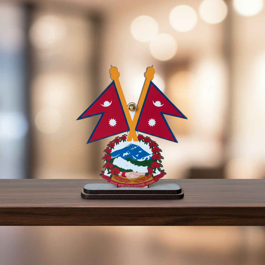 Nepal Flag Ornament Display